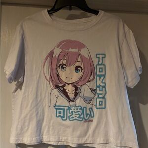 White Kawaii Tokyo Anime Graphic Tee